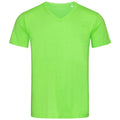 Green Flash - Front - Stedman Mens Ben V Neck Tee