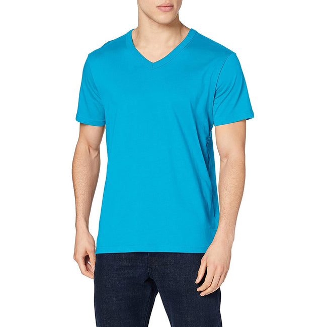 Hawaii Blue - Side - Stedman Mens Ben V Neck Tee