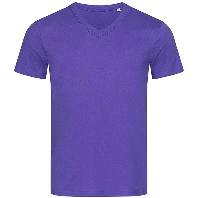 Deep Lilac - Front - Stedman Mens Ben V Neck Tee