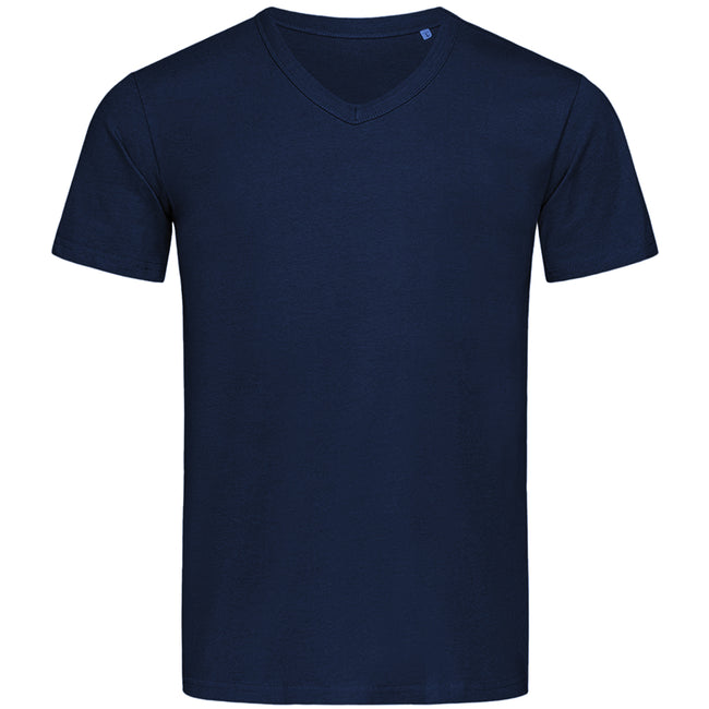 Blue - Front - Stedman Mens Ben V Neck Tee