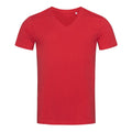 Pepper Red - Front - Stedman Mens James V Neck Tee