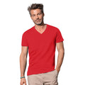 Pepper Red - Back - Stedman Mens James V Neck Tee