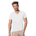 White - Back - Stedman Mens James V Neck Tee