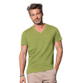 Earth Green - Back - Stedman Mens James V Neck Tee