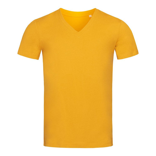 Indian Yellow - Front - Stedman Mens James V Neck Tee