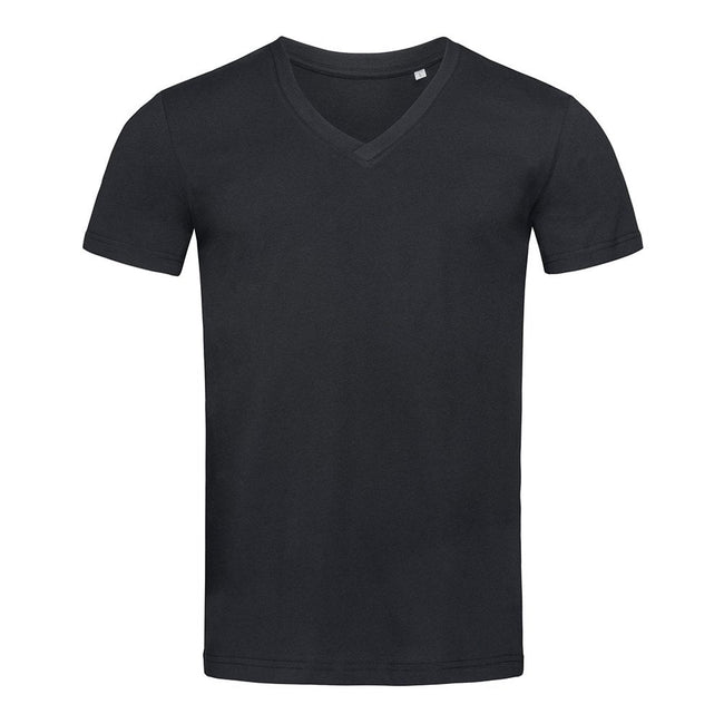 Black Opal - Front - Stedman Mens James V Neck Tee