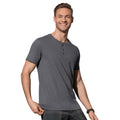 Slate Gray - Back - Stedman Mens Shawn Henley Tee
