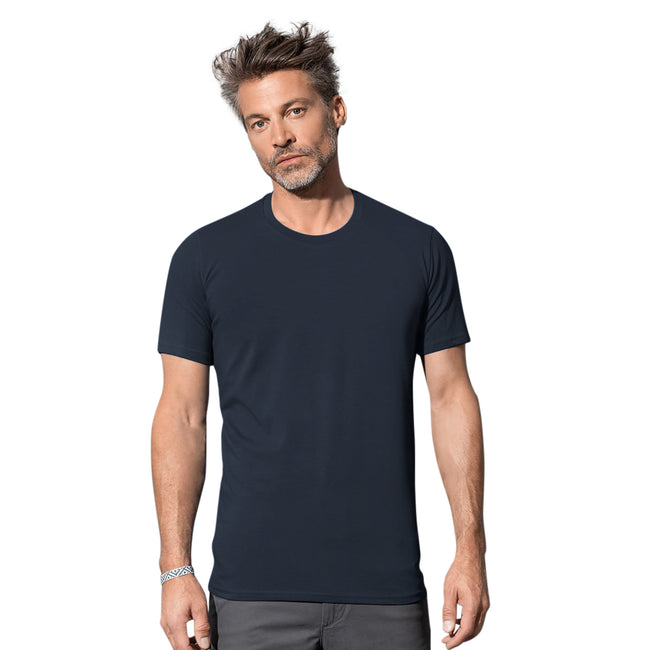 Marina Blue - Back - Stedman Stars Mens Clive Crew Neck Tee