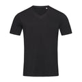 Black - Front - Stedman Mens Dean Deep V Neck Tee