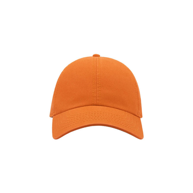 Orange - Front - Atlantis Action 6 Panel Chino Baseball Cap (Pack of 2)