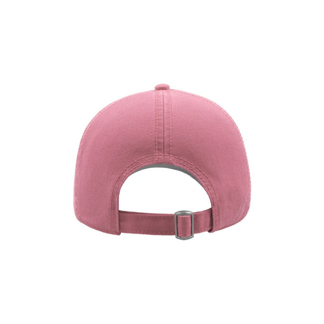 Pink - Back - Atlantis Action 6 Panel Chino Baseball Cap (Pack of 2)