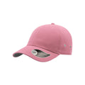 Pink - Side - Atlantis Action 6 Panel Chino Baseball Cap (Pack of 2)