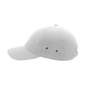 White - Pack Shot - Atlantis Action 6 Panel Chino Baseball Cap (Pack of 2)