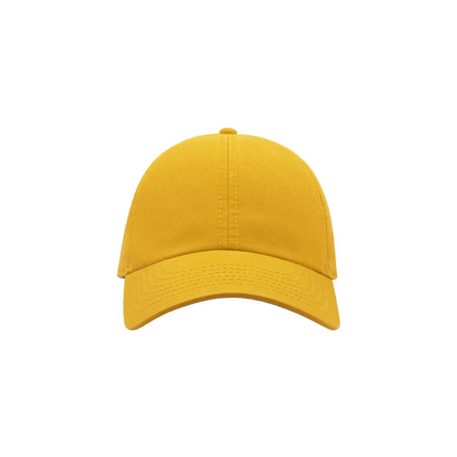 Yellow - Front - Atlantis Action 6 Panel Chino Baseball Cap (Pack of 2)