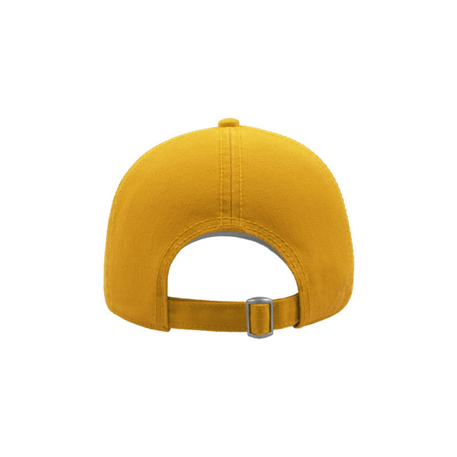 Yellow - Back - Atlantis Action 6 Panel Chino Baseball Cap (Pack of 2)
