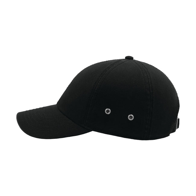 Black - Pack Shot - Atlantis Action 6 Panel Chino Baseball Cap (Pack of 2)