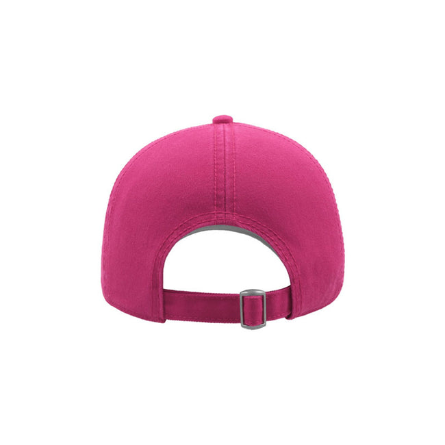 Fuchsia - Back - Atlantis Action 6 Panel Chino Baseball Cap (Pack of 2)