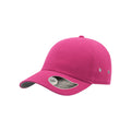Fuchsia - Side - Atlantis Action 6 Panel Chino Baseball Cap (Pack of 2)