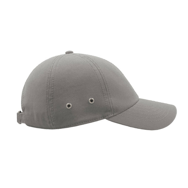 Grey - Lifestyle - Atlantis Action 6 Panel Chino Baseball Cap (Pack of 2)