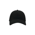 Black - Front - Atlantis Action 6 Panel Chino Baseball Cap (Pack of 2)