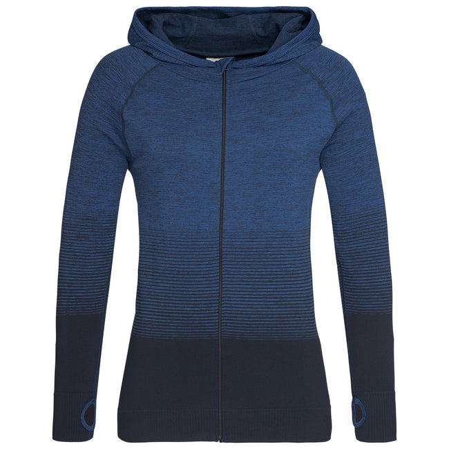 Blue Transition - Front - Stedman Womens-Ladies Active Seamless Raglan Jacket