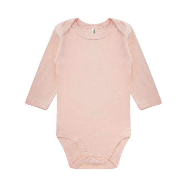 Light Pink - Front - Casual Classics Baby Long-Sleeved Onesie