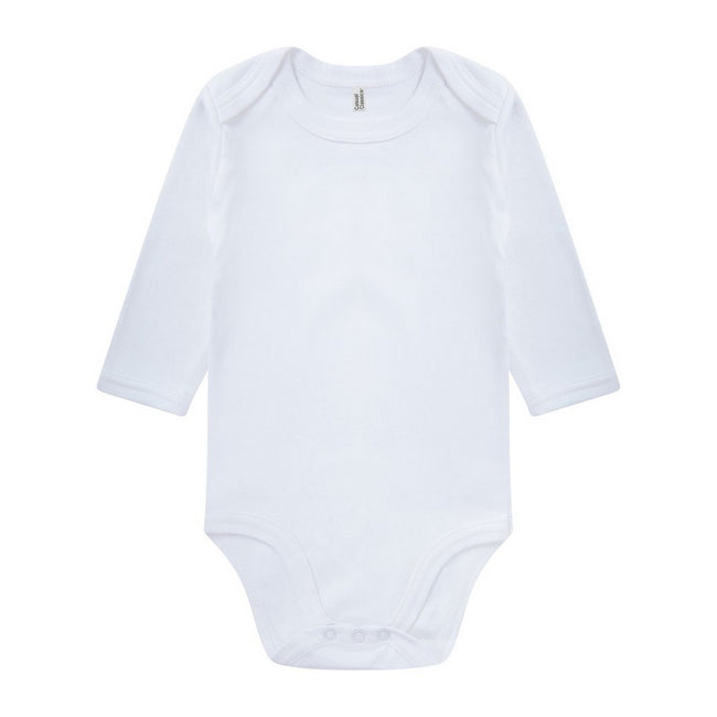 White - Front - Casual Classics Baby Long-Sleeved Onesie