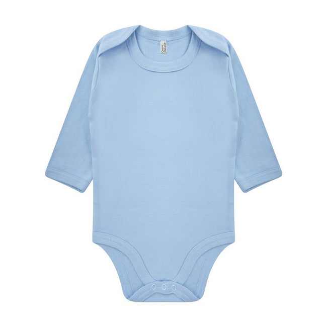 Light Blue - Front - Casual Classics Baby Long-Sleeved Onesie