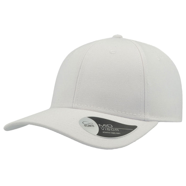 White - Front - Atlantis Beat Structured 6 Panel Cap