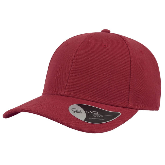 Red - Front - Atlantis Beat Structured 6 Panel Cap