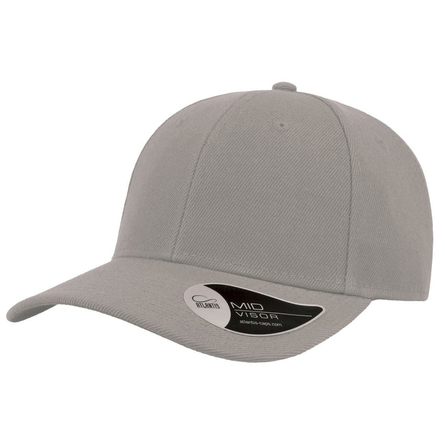 Gray - Front - Atlantis Beat Structured 6 Panel Cap