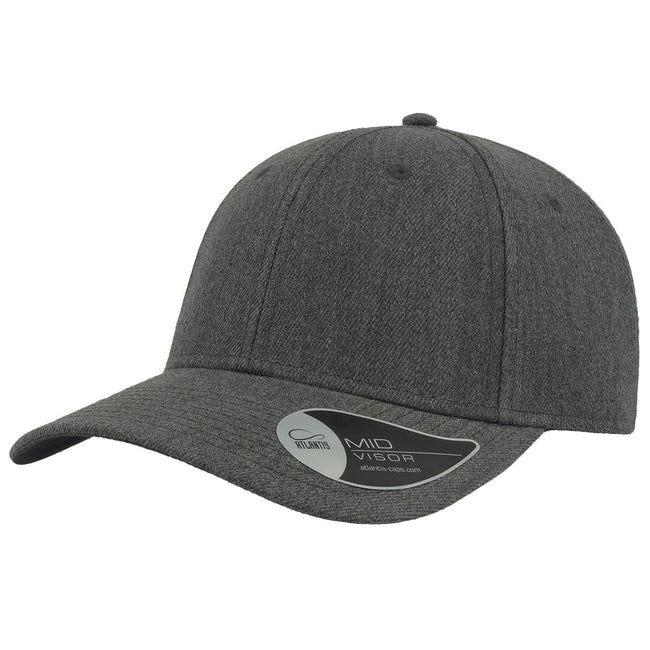 Dark Grey Melange - Front - Atlantis Beat Structured 6 Panel Cap