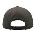 Dark Grey Melange - Back - Atlantis Beat Structured 6 Panel Cap
