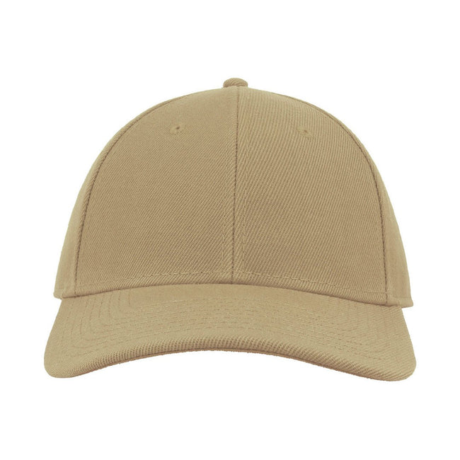 Khaki - Side - Atlantis Beat Structured 6 Panel Cap