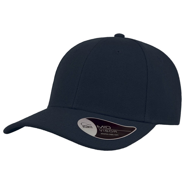 Navy - Front - Atlantis Beat Structured 6 Panel Cap