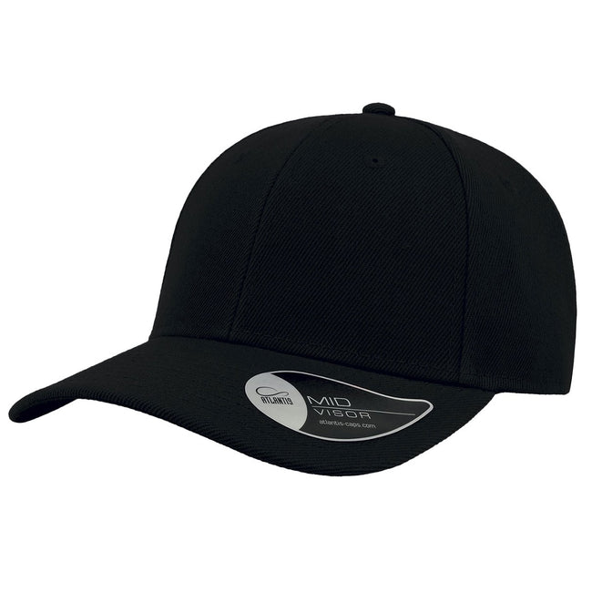 Black - Front - Atlantis Beat Structured 6 Panel Cap