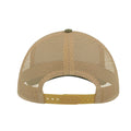 Olive-Khaki - Back - Atlantis Rapper Canvas 5 Panel Trucker Cap