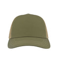 Olive-Khaki - Side - Atlantis Rapper Canvas 5 Panel Trucker Cap