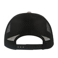 Gray-Black - Back - Atlantis Rapper Canvas 5 Panel Trucker Cap
