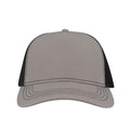Gray-Black - Side - Atlantis Rapper Canvas 5 Panel Trucker Cap