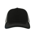 Black-Gray - Side - Atlantis Rapper Canvas 5 Panel Trucker Cap