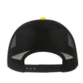 Light Grey-Yellow-Black - Back - Atlantis Rapper Canvas 5 Panel Trucker Cap