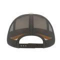 White-Yellow-Dark Grey - Back - Atlantis Rapper Canvas 5 Panel Trucker Cap
