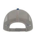 Royal Blue-Gray - Back - Atlantis Rapper Canvas 5 Panel Trucker Cap