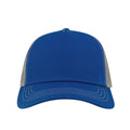 Royal Blue-Gray - Side - Atlantis Rapper Canvas 5 Panel Trucker Cap