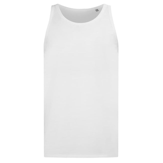 White - Front - Stedman Mens Classic Fitted Tank Top
