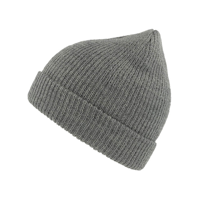 Gray Melange - Front - Atlantis Woolly Wool Blend Beanie