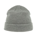 Gray Melange - Back - Atlantis Woolly Wool Blend Beanie