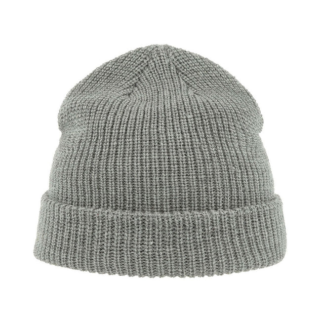 Gray Melange - Back - Atlantis Woolly Wool Blend Beanie
