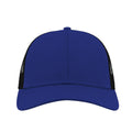 Royal Blue-Black - Back - Atlantis Recy Three Recycled 6 Panel Trucker Cap